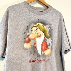 Vintage Disney Grumpy Gray T-Shirt Size XL